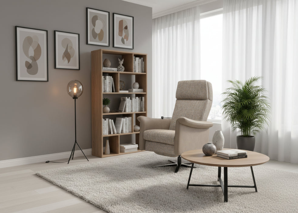 cadeirão relax em tecido ou pele