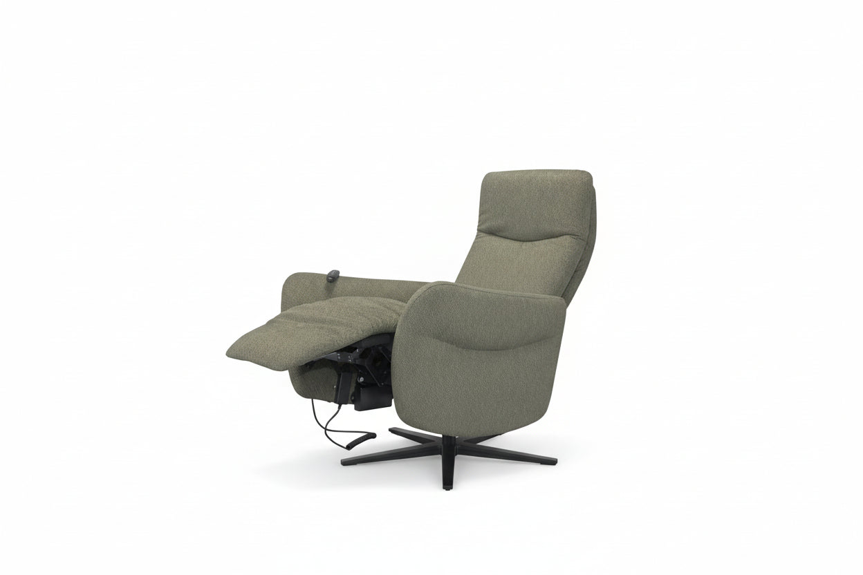 Cadeirão Durban com relax elétrico em tecido ou pele