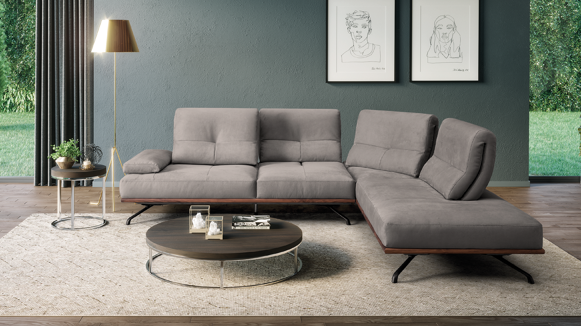 meridiano com costas de avanço e recuo