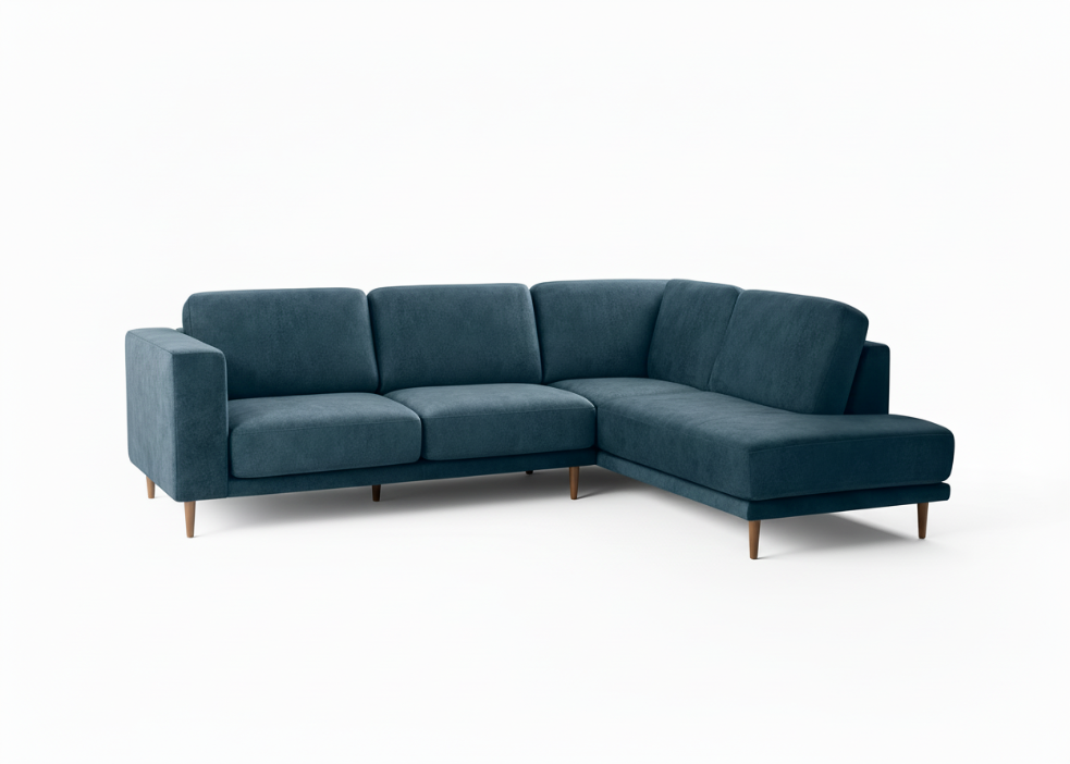 meridiano confortável em tecido e pele