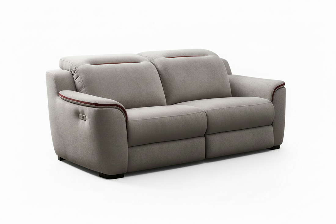 sofá fixo ou relax em tecido ou pele